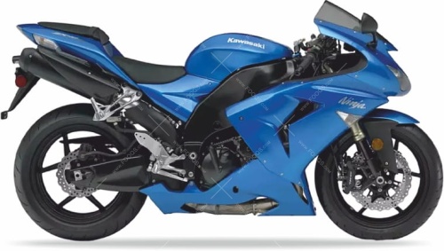 Kawasaki ZX 10R 2006 blue 723 fooqs naklejki stickers decals aufkleber oem motorku nalepke za motorna
