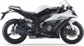Kawasaki ZX 10R 2014 white 46K fooqs naklejki stickers decals aufkleber oem mootorrata kleebised moottoripyöröiden