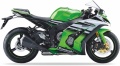 Kawasaki ZX 10R 2015 anniversary white green naklejki fooqs naklejki stickers decals aufkleber oem klistermærker klistermärken kleepsud