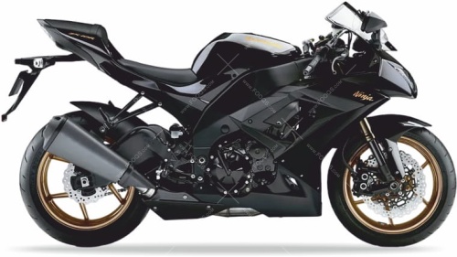 ネロ Kawasaki ZX 10R 2010 nero 660 adesivi Fooqs.com