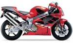 Honda VTR 1000 SP-1 2000 - 2001 rosso R258 adesivi