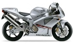 Honda VTR 1000 SP-1 2000 - 2001 argento NH146 adesivi