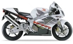 Honda VTR 1000 SP-2 2002 - 2004 bianco NH196B adesivi
