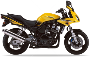 Yamaha FZS 600 Fazer 2002 giallo 1 adesivi