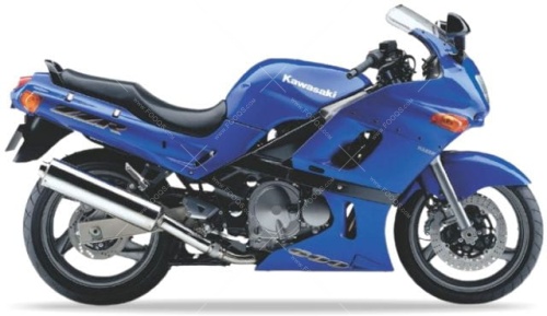 Kawasaki ZZR 600 1995 2004 Blue 235 motor stickers oem parts oryginal aufkleber autocollants naklejki