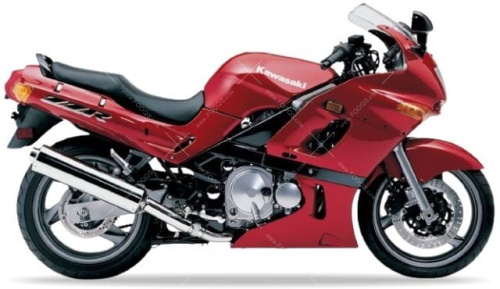 Kawasaki ZZR 600 1995 2004 Red 468 motor stickers oem parts oryginal aufkleber autocollants adesivi nalepky tal mutur naklejki