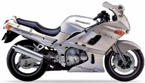 Kawasaki ZZR 600 2002 Silver GU Gray C motor stickers oem parts oryginal aufkleber autocollants adesivi nalepky tal mutur naklejki