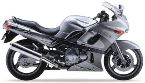 Kawasaki ZZR 600 2002 Silver GU Gray C4 motor stickers oem parts oryginal aufkleber autocollants naklejki adesivi nalepky tal mutur naklejki