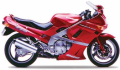 Kawasaki ZZR 600 1990 red fooqs naklejki stickers decals aufkleber oem naklejki oem oryginalne