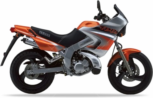 Yamaha TDR 125 1998 2000 orange fooqs naklejki stickers decals aufkleber oem autocollants moto motosiklet наклейки
