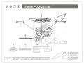 Honda NT 650 V Deauville 2002 2005 fooqs naklejki stickers decals aufkleber oem αυτοκολλητ