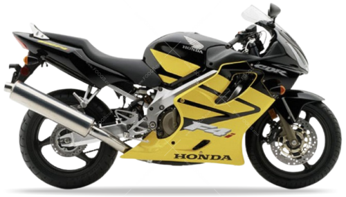 Honda CBR 600F4 2001 2006 Black NH1Y Yellow fooqs naklejki stickers decals aufkleber adesivi adesivo autocollants