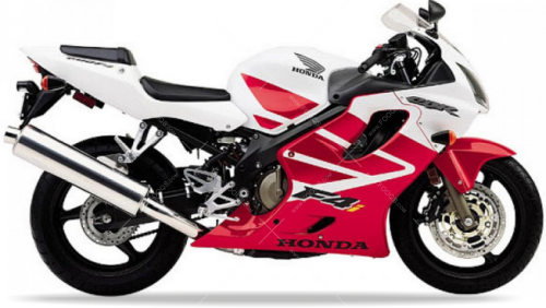 Honda CBR 600F4 2001 2006 White NH341 Red fooqs naklejki stickers decals aufkleber adesivi adesivo autocollants