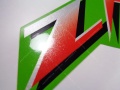 Kawasaki Zx 6r 1995 lime green white oem fooqs stickers aufkleber naklejki autocollants adesivi nalepky motorstickers