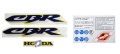 Honda CBR 954 RR 2002 2003 Fireblade yellow dark blue Y163 fooqs stickers aufkleber naklejki