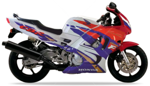 Honda CBR 600F 1995 White NH196K Red fooqs naklejki stickers decals aufkleber adesivi adesivo autocollants