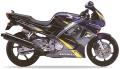 Honda CBR 600F 1996 Black NH1H Blue fooqs naklejki stickers decals aufkleber adesivi adesivo autocollants