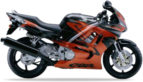 Honda CBR 600F 1998 Grey NH194O Orange fooqs naklejki stickers decals aufkleber adesivi adesivo autocollants