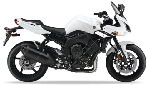 Yamaha FZ1 S fazer usa 2011 2014 Bluish White Cocktail 1 BWC1 motor stickers naklejki