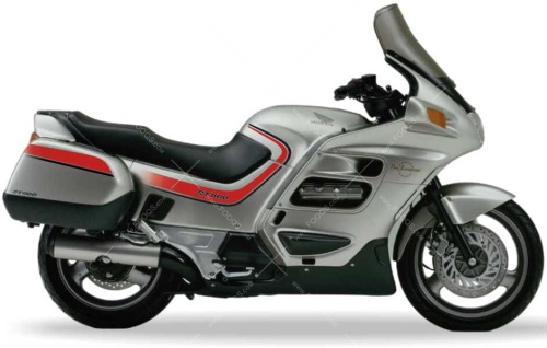 Honda ST 1100 pan european 1991 white fooqs motorcycle decals aufkleber adesivi autocollants