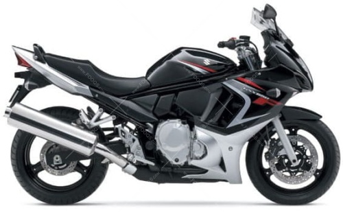 Suzuki GSX 650 F 2009 black fooqs motorcycle decals aufkleber