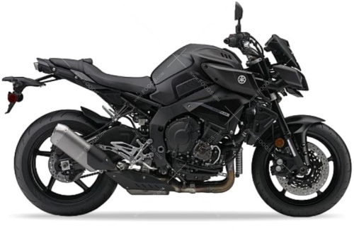 Yamaha MT 10 2018 2019 2020 mat dark gray mdnm6 fooqs naklejki stickers decals aufkleber oem lipdukai motosiklet çıkartmalar