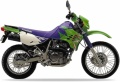 Kawasaki KLR 650 1996 green fooqs naklejki motodecals motocikla uzlīmes aufkleber adesivi