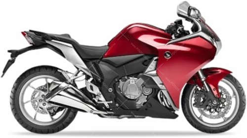 Honda VFR 1200F 2010 2015 red R342 fooqs naklejki stickers decals aufkleber oem