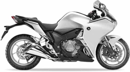 Honda VFR 1200F 2010 2015 white NHA66 fooqs naklejki stickers decals aufkleber oem etiketler
