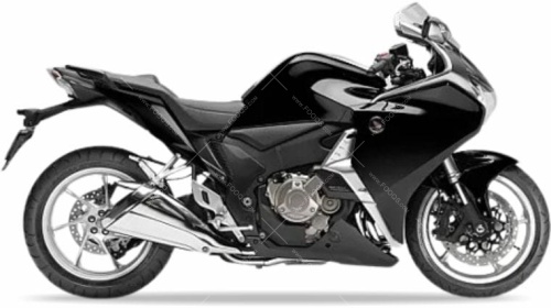 Honda VFR 1200F 2010 2015 black NH463 fooqs naklejki stickers decals aufkleber oem lipéad