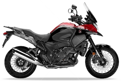 HONDA VFR 1200 X CROSSTOURER 2016 2018 red R343B fooqs naklejki stickers decals aufkleber oem