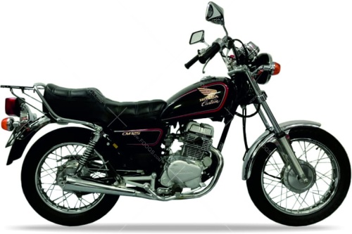 Honda CM 125 Custom 1994 black NH1 naklejki fooqs stickers aufkleber naklejki autocollants adesivi nalepky motorstickers