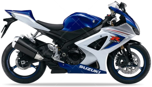 Suzuki GSX R 1000 2008 Blue YKY White fooqs naklejki stickers decals aufkleber adesivi adesivo autocollants