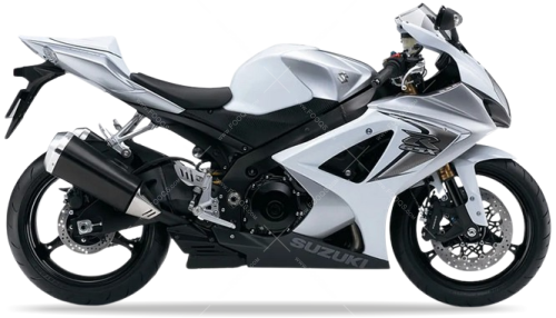 Suzuki GSX R 1000 2008 White YBD fooqs naklejki stickers decals aufkleber adesivi adesivo autocollants
