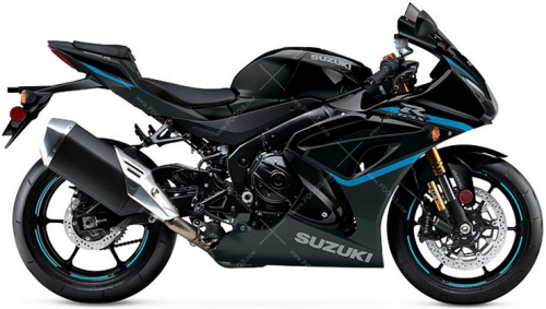 Suzuki GSX R 1000R 2024 Black KGL Matt Black No.2 fooqs naklejki stickers decals aufkleber adesivi adesivo autocollants