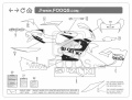Suzuki GSXR 600 1999 blue white fooqs motorcycle decals aufkleber naljepnice aufkleber oem paint parts adesivi adesivo