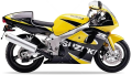 Suzuki GSX R 600 2000 Yellow Y9H Black Y7L fooqs naklejki stickers decals aufkleber adesivi adesivo autocollants