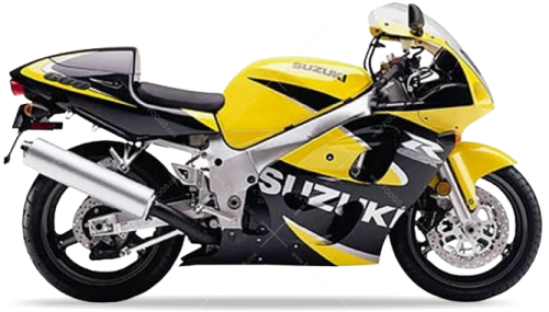 Suzuki GSX R 600 2000 Yellow Y9H Black Y7L fooqs naklejki stickers decals aufkleber adesivi adesivo autocollants