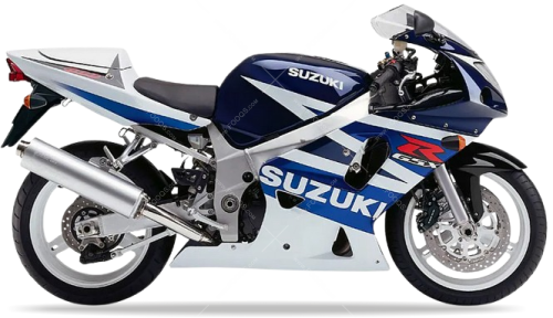 Suzuki GSX R 600 2003 Blue No.2 YBA White OJW fooqs naklejki stickers decals aufkleber adesivi adesivo autocollants
