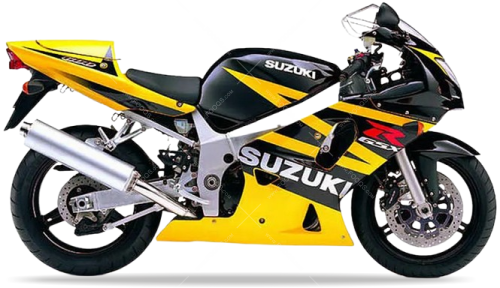 Suzuki GSX R 600 2003 Yellow YU9 Black 019 fooqs naklejki stickers decals aufkleber adesivi adesivo autocollants