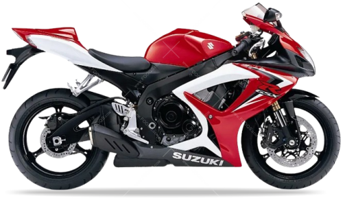 Suzuki GSX R 600 2007 Red YHH White YBD fooqs naklejki stickers decals aufkleber adesivi adesivo autocollants