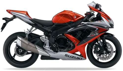 Suzuki GSX R 600 2008 Orange YME Silver YMD fooqs naklejki stickers decals aufkleber adesivi adesivo autocollants