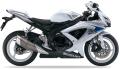 Suzuki GSX R 600 2008 White Silver YMD fooqs naklejki stickers decals aufkleber adesivi adesivo autocollants