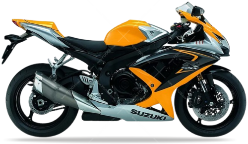 Suzuki GSX R 600 2008 Yellow YMF Silver YMD fooqs naklejki stickers decals aufkleber adesivi adesivo autocollants