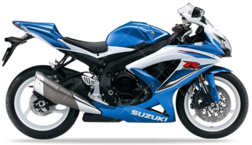 Suzuki GSX R 600 2009 Blue YSF White YBD fooqs naklejki stickers decals aufkleber adesivi adesivo autocollants
