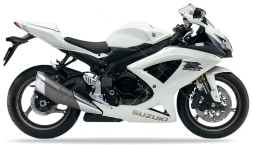 Suzuki GSX R 600 2009 White YPA fooqs naklejki stickers decals aufkleber adesivi adesivo autocollants