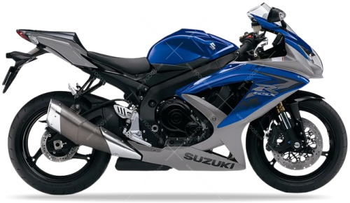Suzuki GSX R 600 2010 Blue YKY Mat Grey Y4P fooqs naklejki stickers decals aufkleber adesivi adesivo autocollants