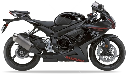 Suzuki GSX R 600 2012 Black 44X fooqs naklejki stickers decals aufkleber adesivi adesivo autocollants