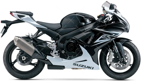 Suzuki GSX R 600 2014 White RB5 Black YVB fooqs naklejki stickers decals aufkleber adesivi adesivo autocollants