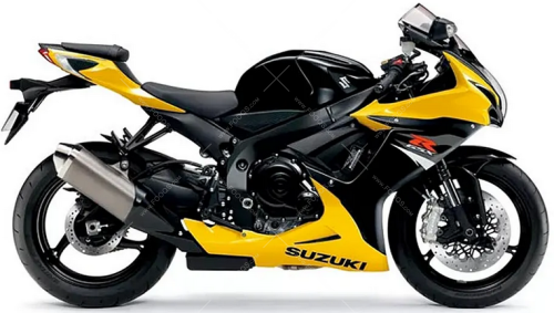 Suzuki GSX R 600 2017 Black YVB Yellow YMF fooqs naklejki stickers decals aufkleber adesivi adesivo autocollants